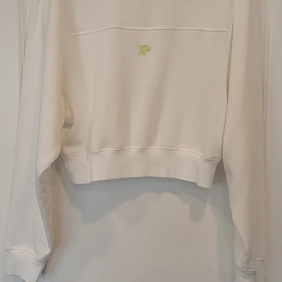 PINK Victoria Secret 2 Piece Matching Set Sweatshirt/Sweatpants White Medium NWT - Picture 4 of 11